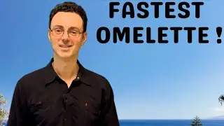 The FASTEST Omelette Ever. No Washing Up!