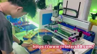 Ruler Screen Printing Machine for Scale Screen Printer with UN-Loading Robot and UV Dryer
