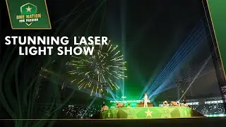 Stunning Laser Light Show at Grand Inauguration of the New-Look National Bank Stadium, Karachi