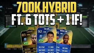 FIFA 14 ULTIMATE TEAM | THE BEST 700K HYBRID! TOTS SILVA, TOTS MAICON, IF LUCAS!