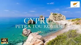 Petra tou Romiou Walking Tour | Aphrodite's Rock Coastal Walk | 4K | No Narration