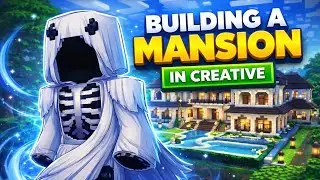 Buliding a mainsion in creative #minecraft 