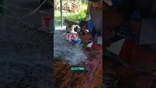 Improvise fiberglass chopper gun.