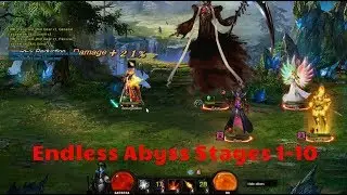 Wartune :- Endless Abyss (Stages 1-10) Using Just Battle Oracle