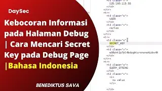 Unlocking Secrets: Halaman Debug Mengungkap Informasi Tersembunyi!