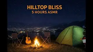 Night Camping Campfire Sounds 🔥 | 5 Hour Firewood ASMR for Sleep & Stress Relief