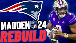 Mac Jones TRADED and Michael Penix Jr DRAFTED! Rebuilding The New England Patriots! Madden 24