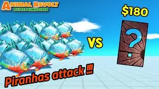Piranhas vs random team same price ARBS animal revolt battle simulator
