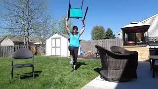 Patio Chair Acronym + Burpees Workout with Amanda