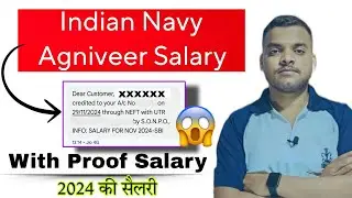 Indian Navy Agniveer Salary 🤓1 lakh + 🥰With Proof👈Navy ssr mr salary 2024-25/agniveer salary defense