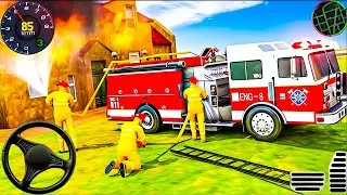 Fire Truck City Rescue Simulator - 911 US Emergency Fire Truck Driving 3D - Android Gameplay #1