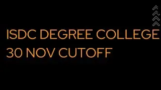 ISDC Ishwar Sharan degree college ba BSc cutoff 2022#allahabad university admission,#cutoff