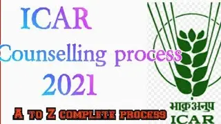 ICAR 2021 councelling process @ Full information #Educate Yourself Online