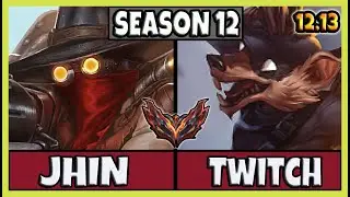 Jhin ADC vs Twitch / Korea Grandmaster / Patch 12.13 / Season 12 [ 10 / 1 / 8 ] ❌