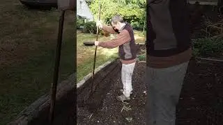 My awesome homemade tools for marking rows and spots for planting!