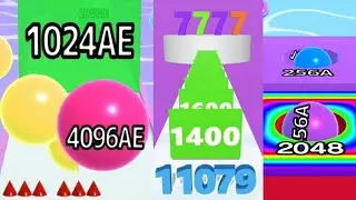 HIGH SCORE 11K+ : Number Run & Merge Master Games vs Ball Run 2048 & INFINITY MODE #cutiepie22yt