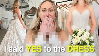 Come WEDDING DRESS Shopping With Me! (I said YES to the DRESS?!) 💍👰&zwj;♀️