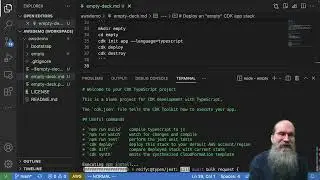 aws cdk - deploy/destroy empty app