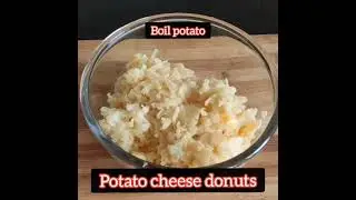Crispy And Soft | potato cheese donuts | trending recipe #shorts