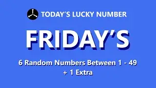 6 Random Numbers Between 1 - 49, FRIDAY Feb.4 2022