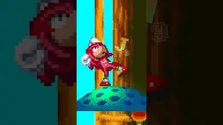 Knuckles finds a.. GLOWING Mushroom?? (Sprite Animation) #shorts