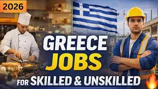 Jobs In Greece For Skilled & Unskilled Workers 2026 | Greece 🇬🇷 Jobs For Indian 2026🔥