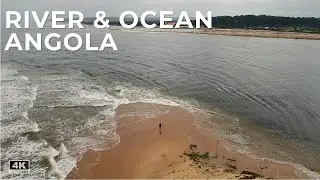Kwanza River Mouth 🇦🇴 | Where River Meets the Atlantic Ocean (4K)