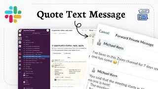 How to quote a message in Slack (Text Snippet)