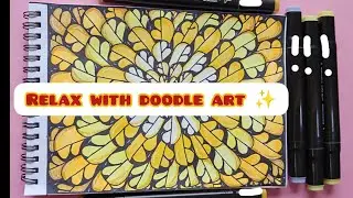 Relax with doodle art ✨Fun to create -1💛🧡