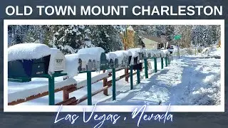 BEAUTIFUL OLD TOWN MOUNT CHARLESTON, LAS VEGAS,  NEVADA during winter season