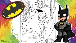 Pintar BATMAN Liga da Justiça  Heróis para colorir|Desenho infantil para criança em português
