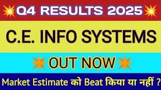 MapMyIndia Q4 Results 2025🔴Ce Info Systems Result🔴MapMyIndia Share Latest News🔴Ce Info Systems Share