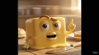 Butter With Attitude 🧈😎 | Cute 3D Animation #Shorts