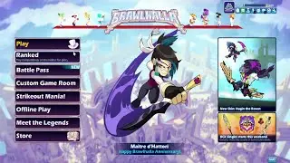 Using the new character to try and win in Brawlhalla