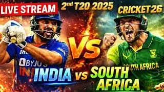 🔴 LIVE STREAM 😱 India vs South Africa | 2nd T20 THRILLER | Cricket 26 | PS5