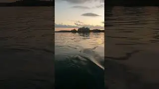 Relaxing on the water at sunset - kayaking serenity