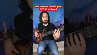 This exercise unlocks your ENTIRE fretboard #bass #musiclessons #musictheory