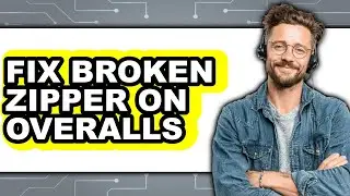 How to Fix a Broken Zipper on Overalls