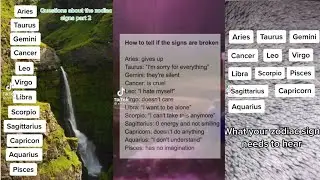 zodiac sign tiktok compilation new