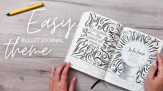 October 2023 Bullet Journal | Full monthly set up | MAGIC BALL minimalist theme Black & White