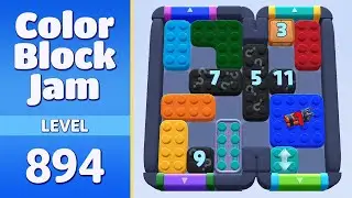 Color Block Jam Level 894 (1796) | Every Puzzle Solved! 🎯