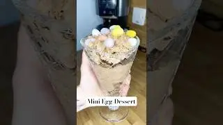 ✨CADBURY MINI EGG DESSERT CUP🐣🍫 #dessert #easter #shorts
