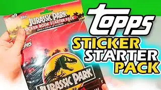 Jurassic Park Topps Sticker Starter Pack | 1993 Mint & Sealed