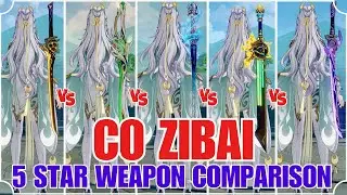 C0 Zibai 5 Star Weapon Comparison | How Big is The Difference? | Genshin Impact