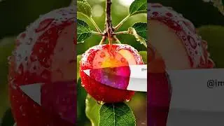 ASMR Resin Apple 🍎 Perfect Cut Ultra Satisfying