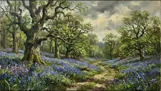Relaxing Spring Bluebells: 10 Hours of 4K ART TV Screensaver Ambience