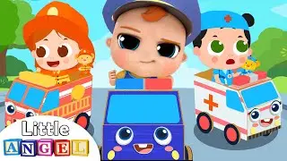 Let's be a Policeman, Fireman and Ambulance Driver | Little Angel Kids Song