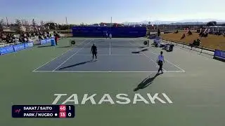 Sara Saito Himeno Sakatsume vs Priska Madelyn Nugroho Sohyun Park Doubles R16 W100 Takasaki 19 Novem