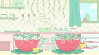 A cozy tea making animation - asmr ☕️🌼
