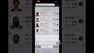 How to build your dfs lineup #dfs #fantasy #fantasybasketball #draftkings #fanduel #nba #basketball